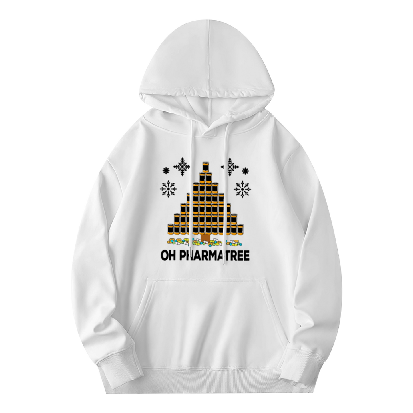 Funny Oh Pharmatree Pill Christmas Tree Hoodie, Soft Unique Daily Sweatshirt