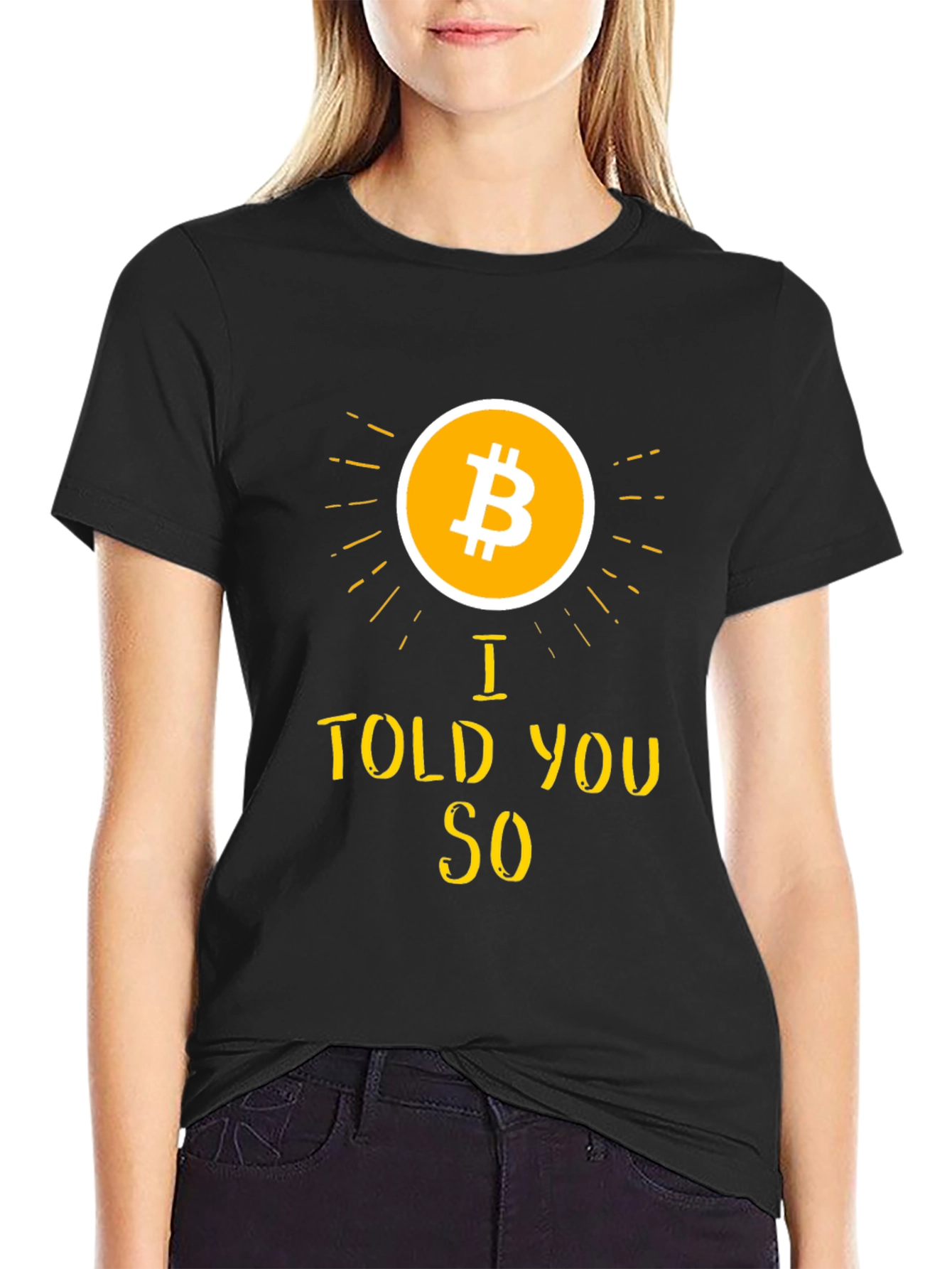 Bitcoin I Told You So Black T-Shirt