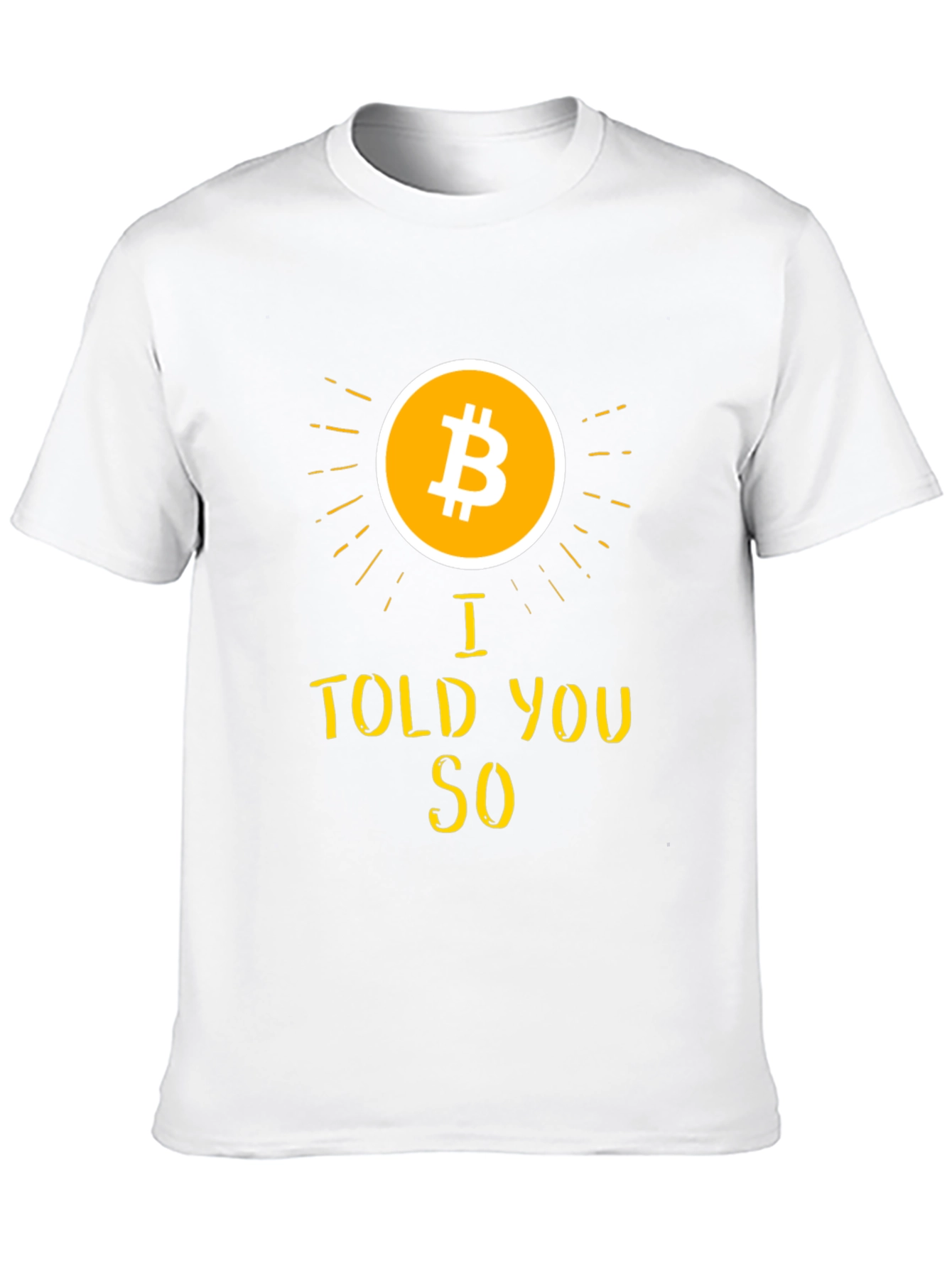 Bitcoin I Told You So Black T-Shirt