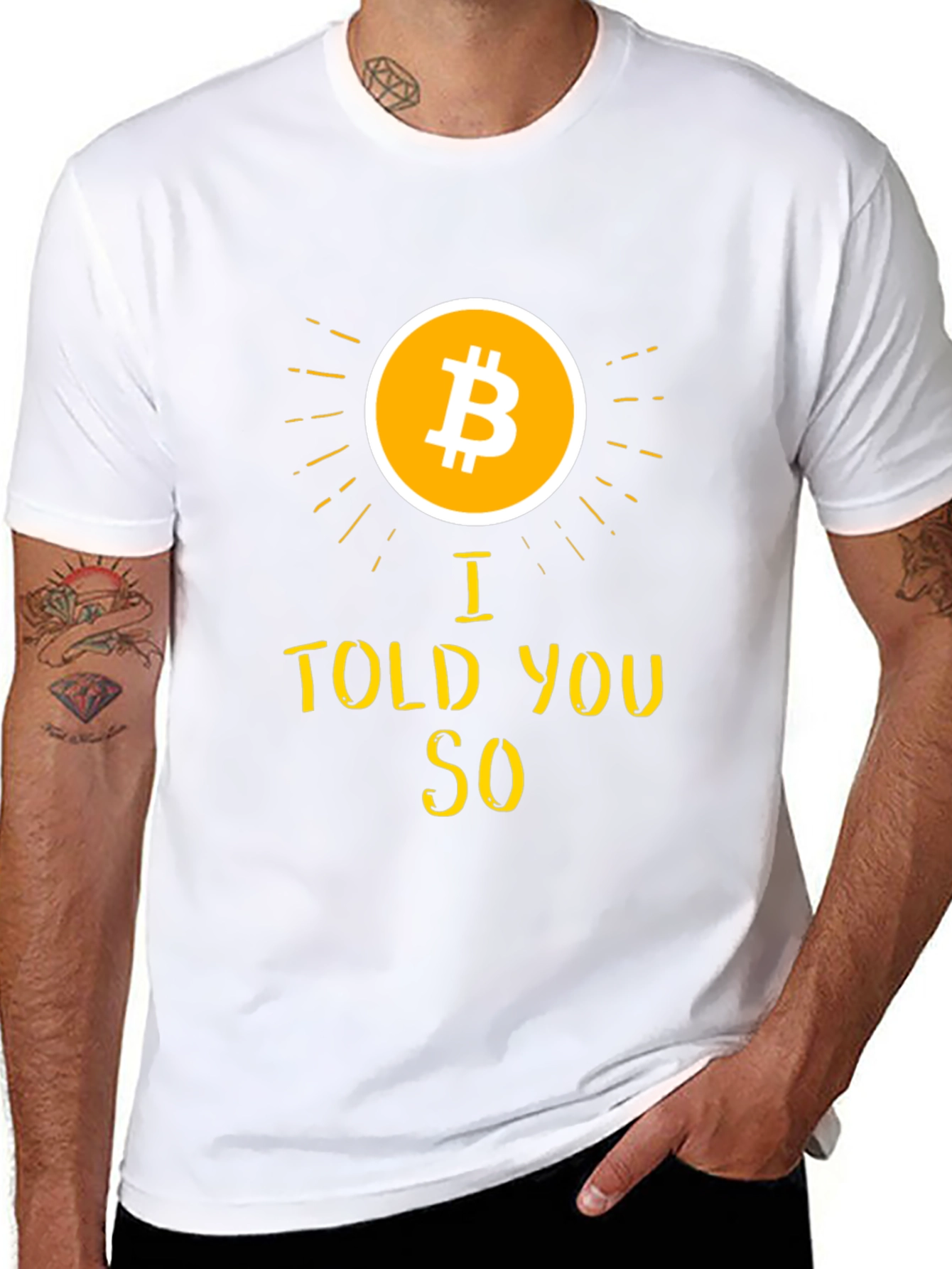 Bitcoin I Told You So Black T-Shirt