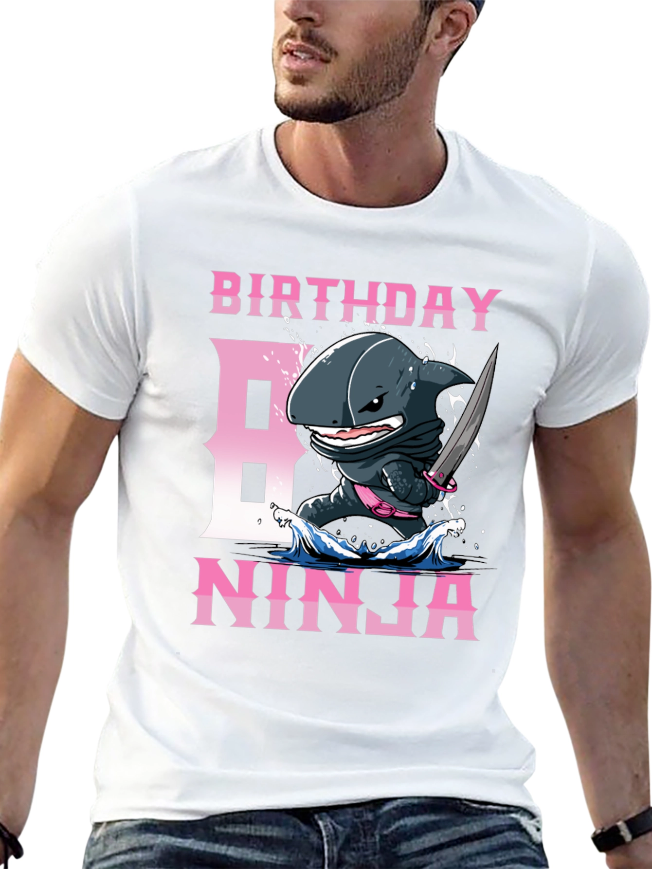 Birthday Ninja Shark T-Shirt