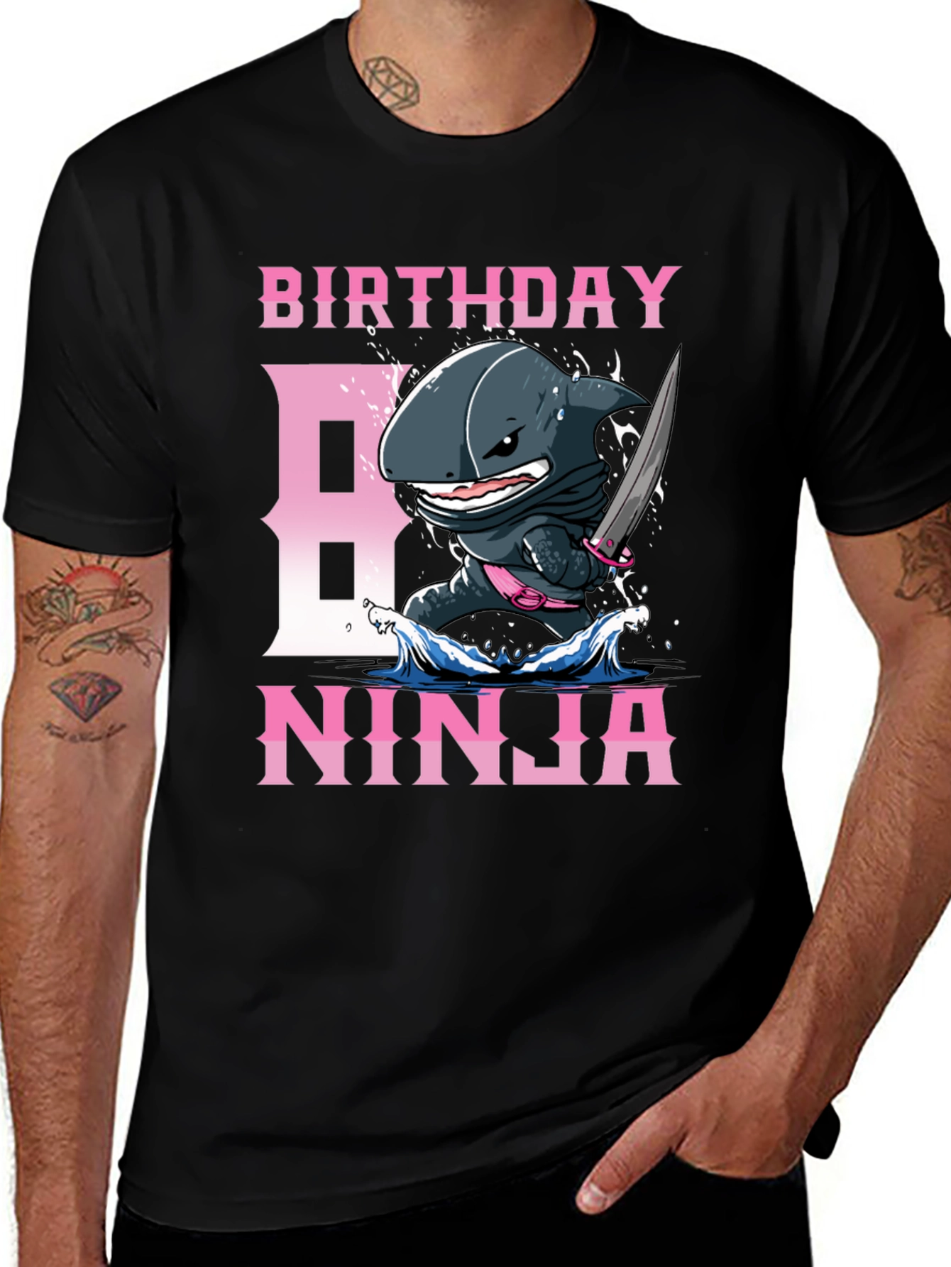 Birthday Ninja Shark T-Shirt