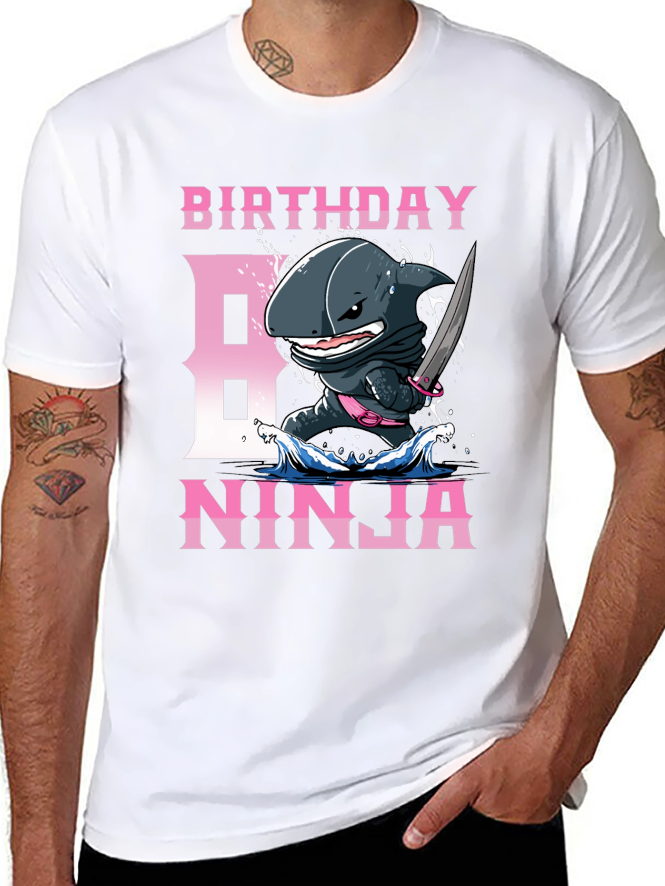 Birthday Ninja Shark T-Shirt