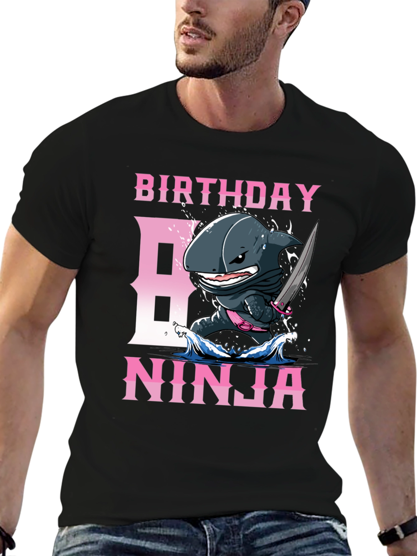 Birthday Ninja Shark T-Shirt