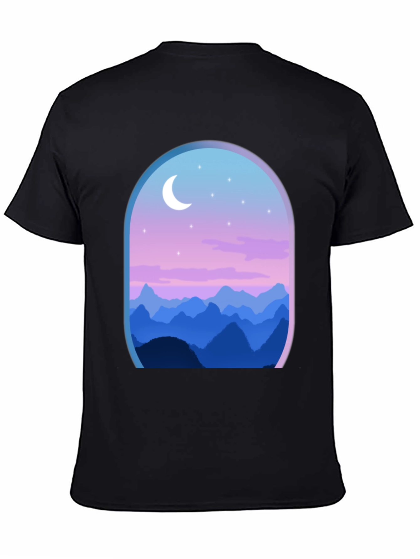 Mountain Nightscape Graphic Tee