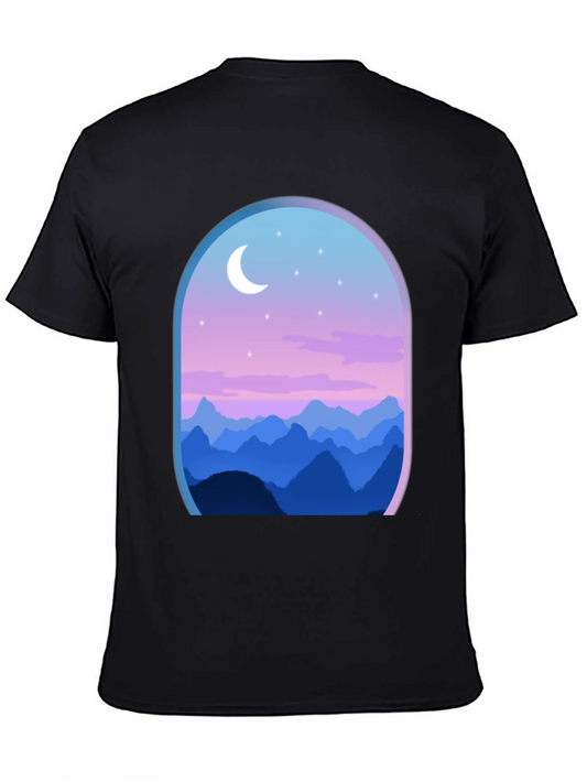 Mountain Nightscape Graphic Tee