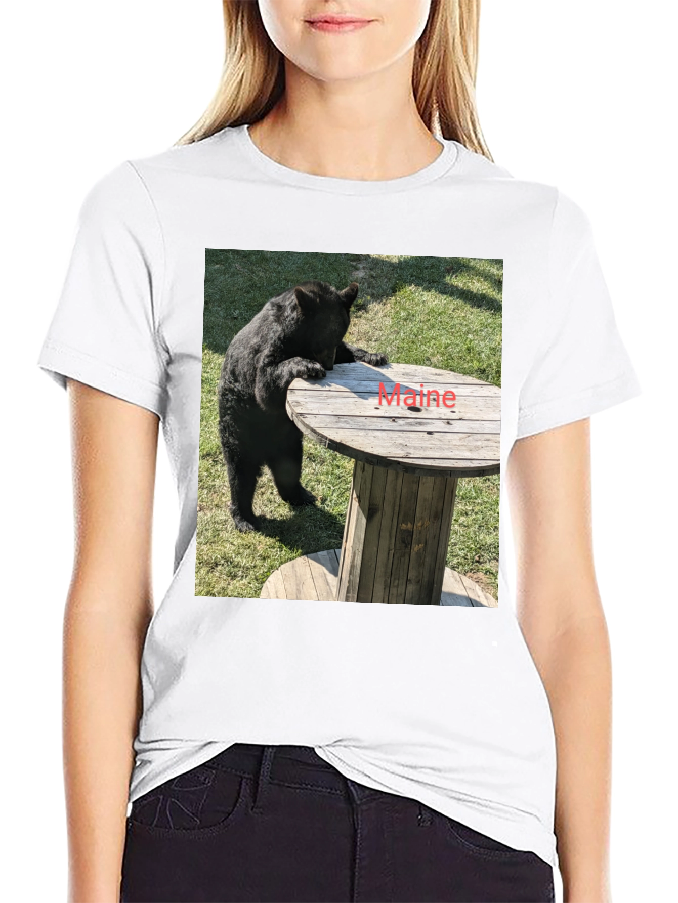 Bear & Maine Funny Graphic Tee