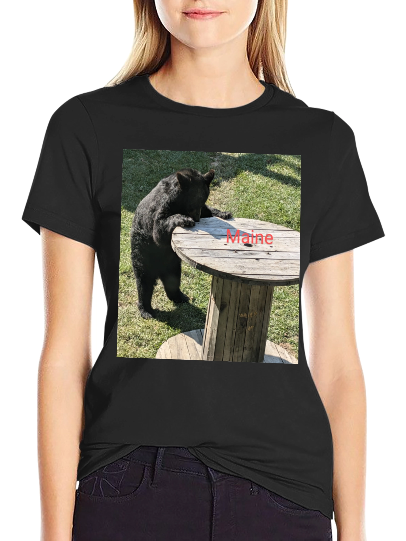 Bear & Maine Funny Graphic Tee