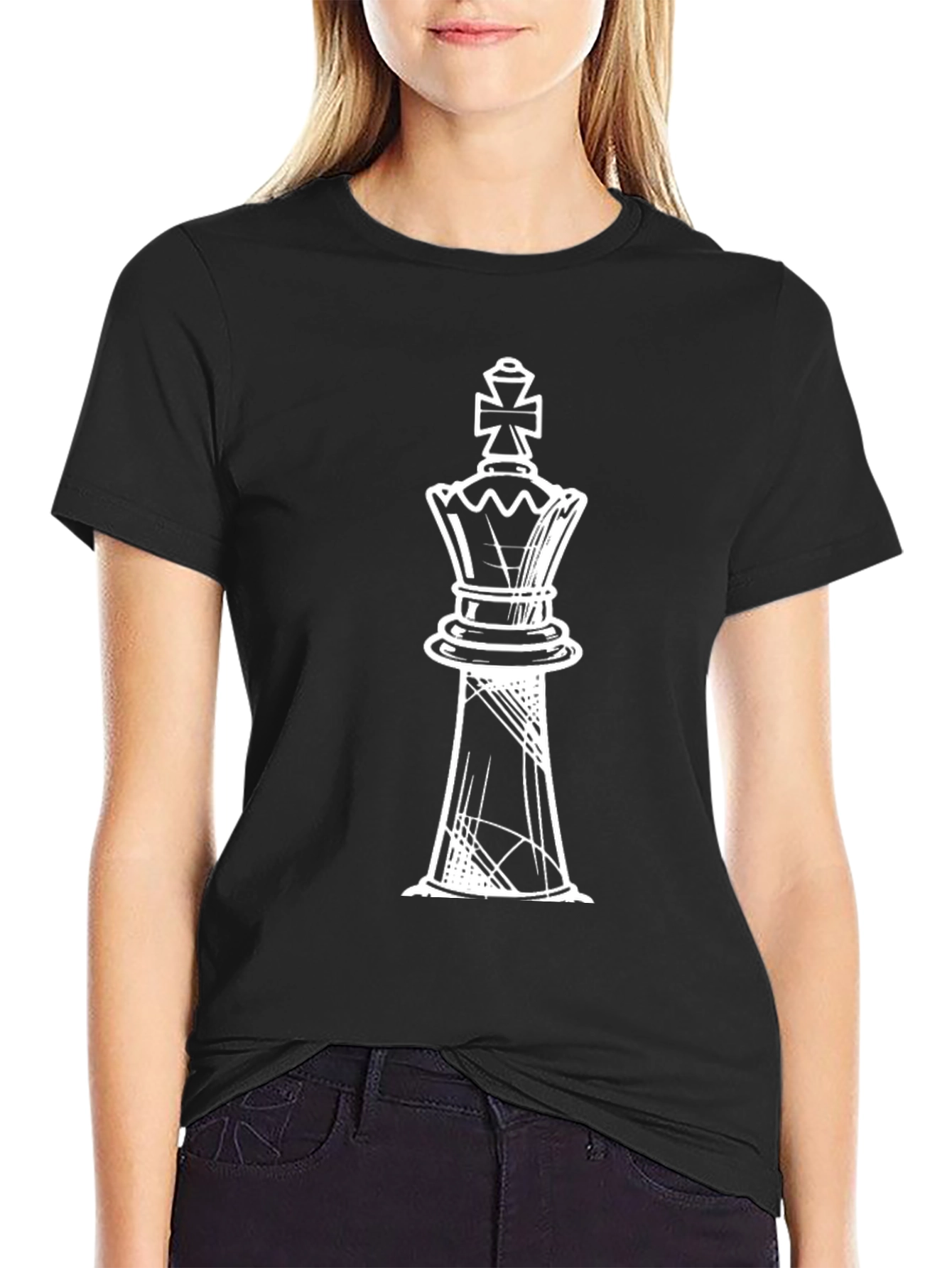 Chess King Graphic Tee - Stylish Strategy Shirt