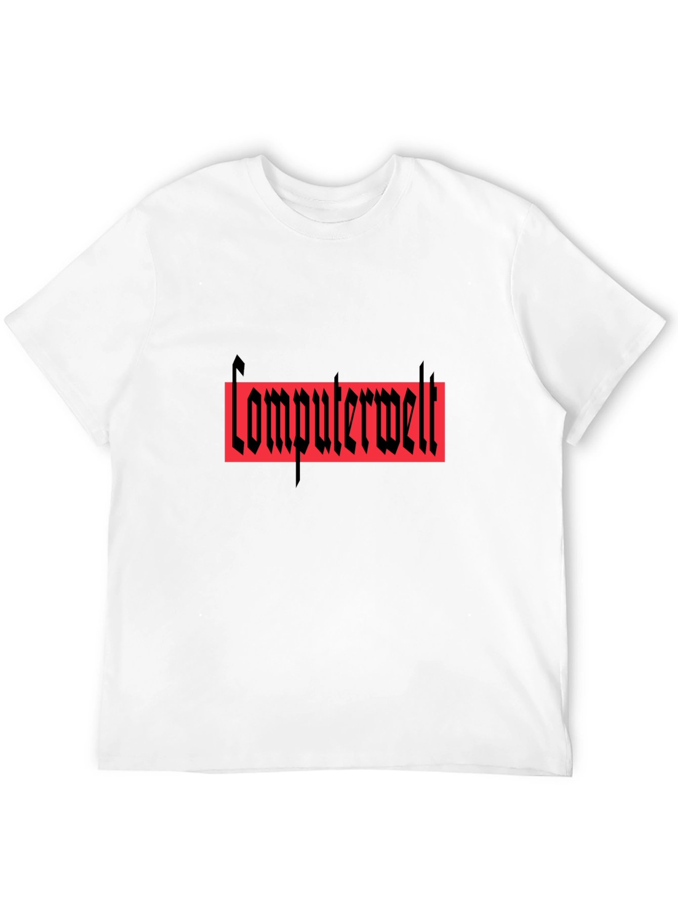 Computerwelt Graphic T-Shirt - Black Crew Neck Tee