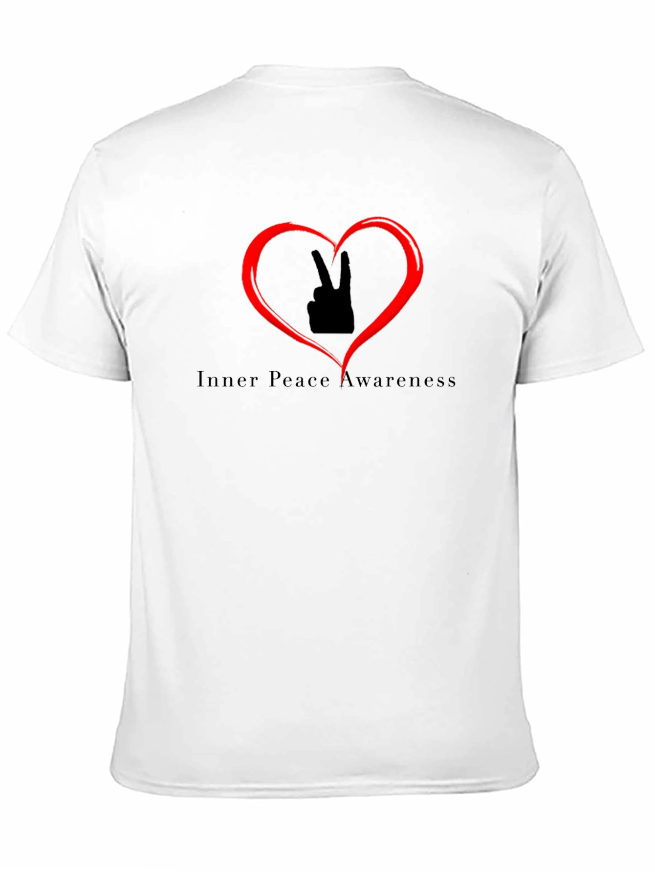 Inner Peace Awareness Black Graphic T-Shirt