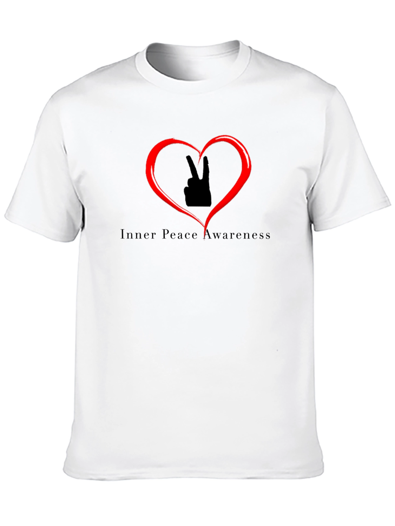 Inner Peace Awareness Black Graphic T-Shirt