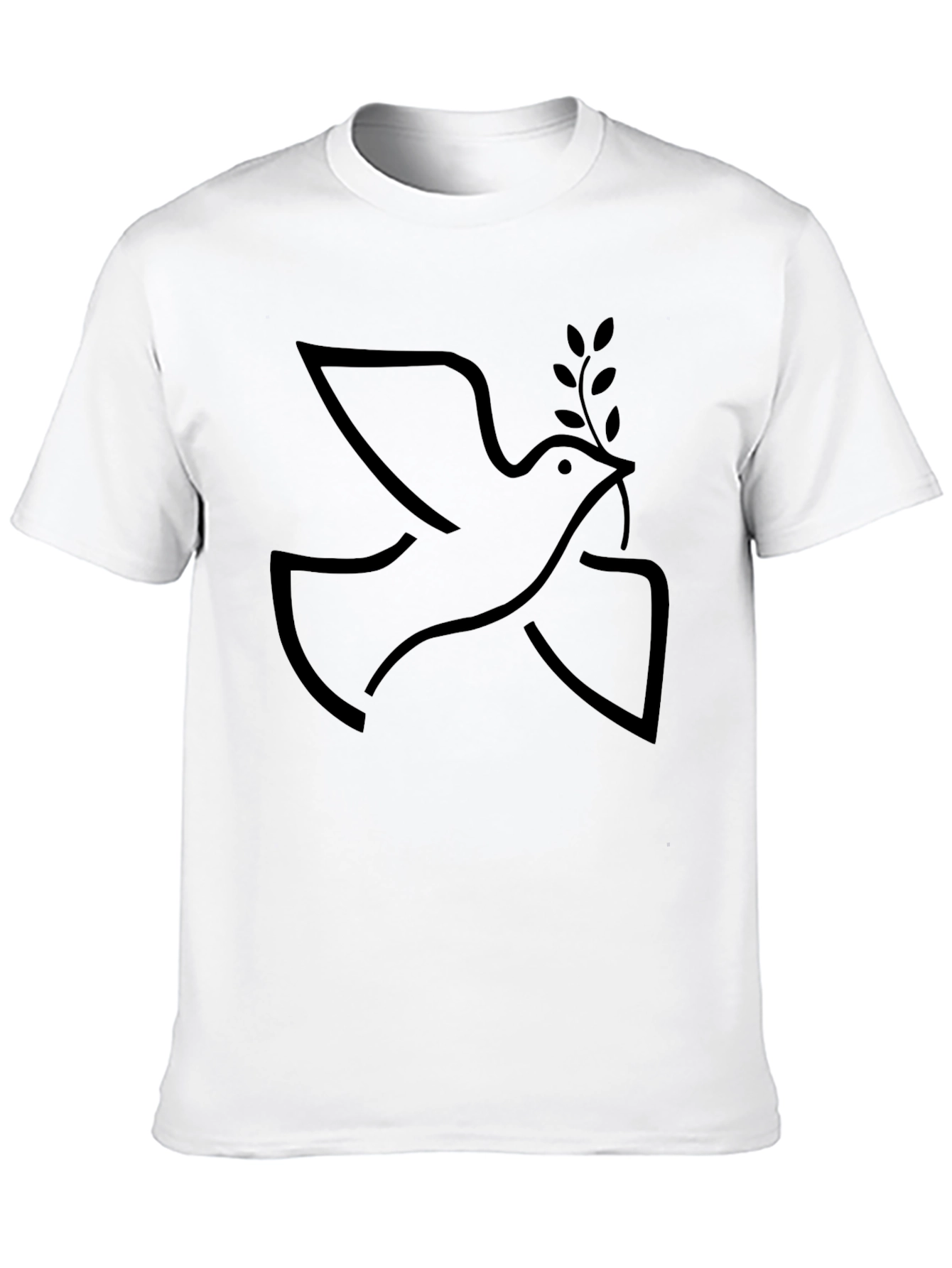 Peace Dove Graphic Tee - Stylish Black T-Shirt