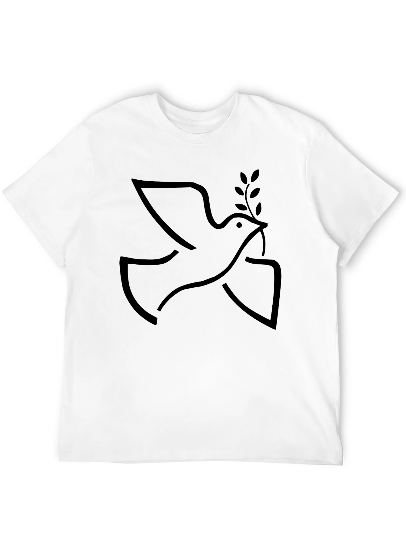 Peace Dove Graphic Tee - Stylish Black T-Shirt