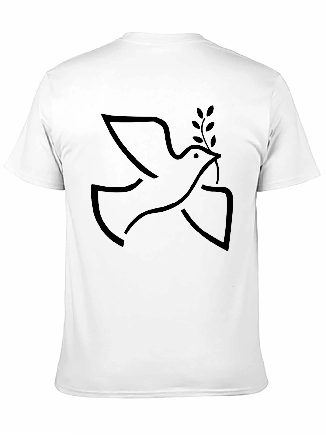 Peace Dove Graphic Tee - Stylish Black T-Shirt