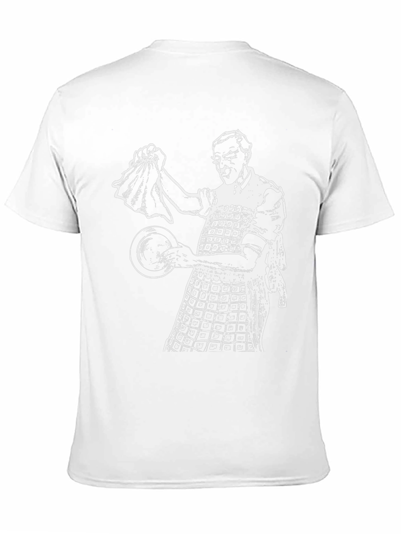 Retro Dishwasher T-Shirt - Black Cotton Blend