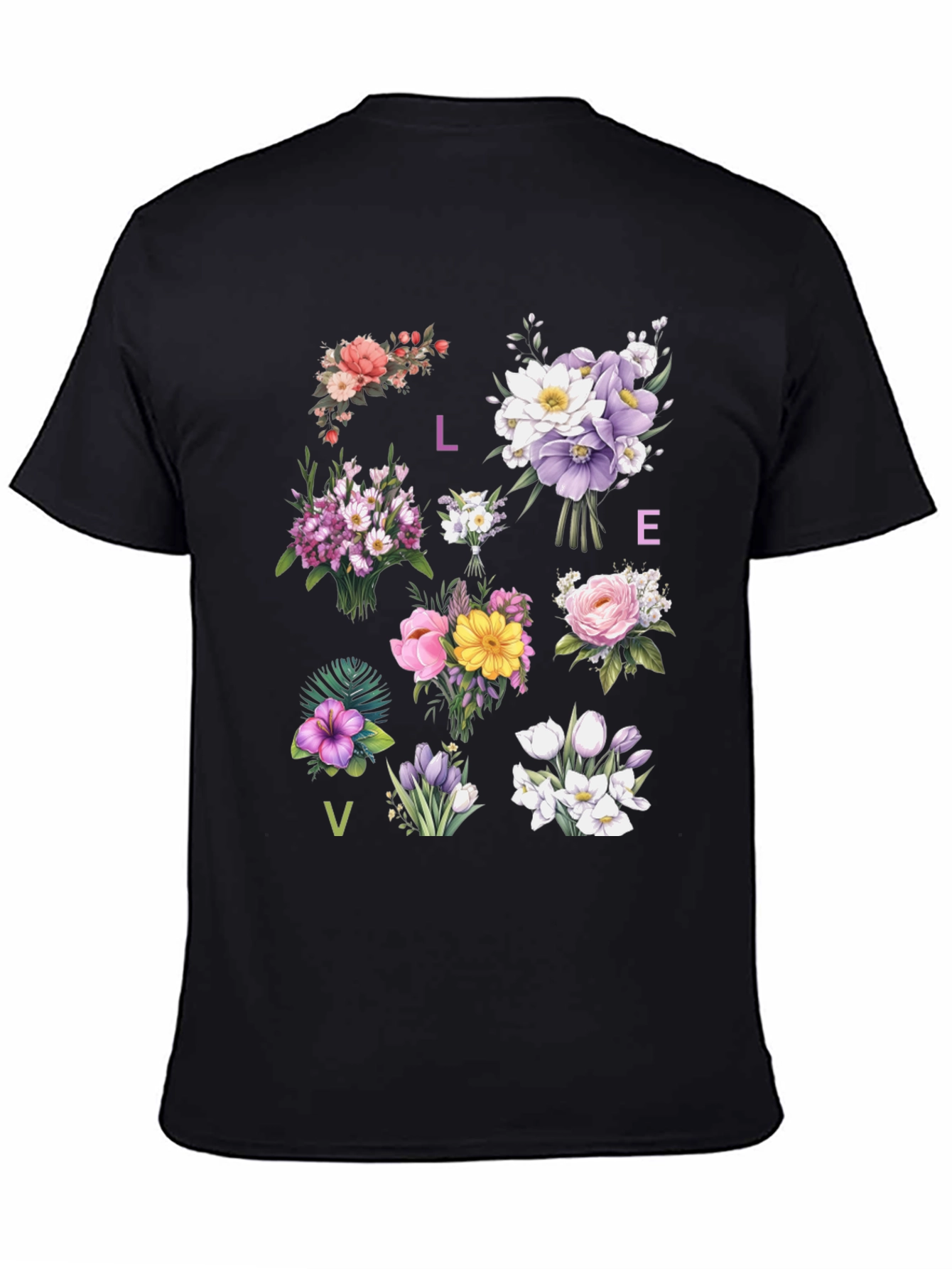 Floral LOVE T-Shirt - Botanical Graphic Tee