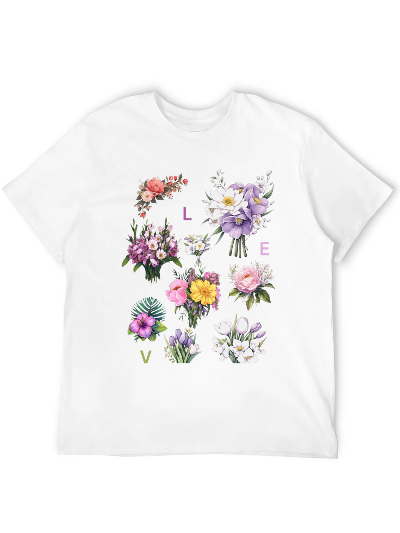 Floral LOVE T-Shirt - Botanical Graphic Tee