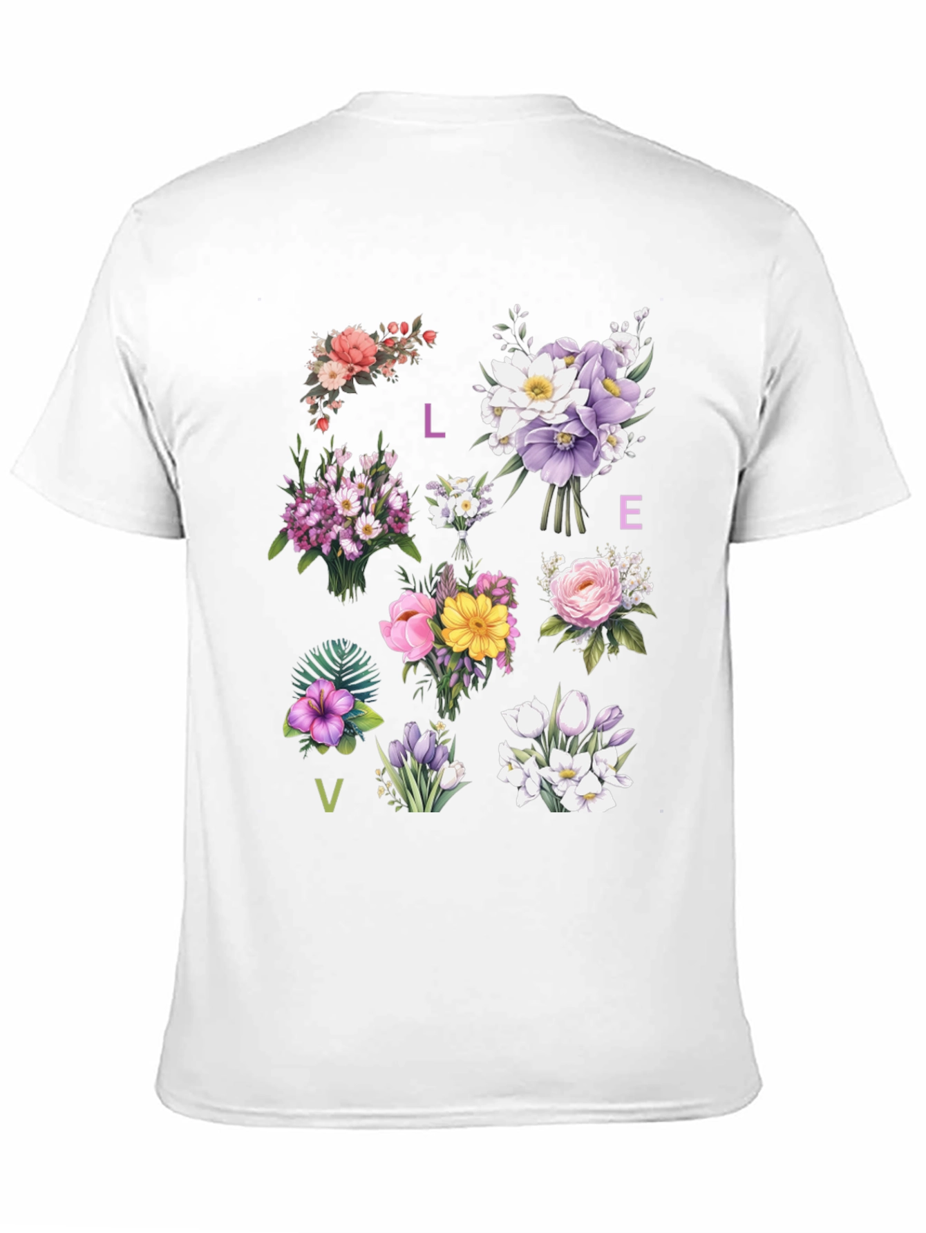 Floral LOVE T-Shirt - Botanical Graphic Tee