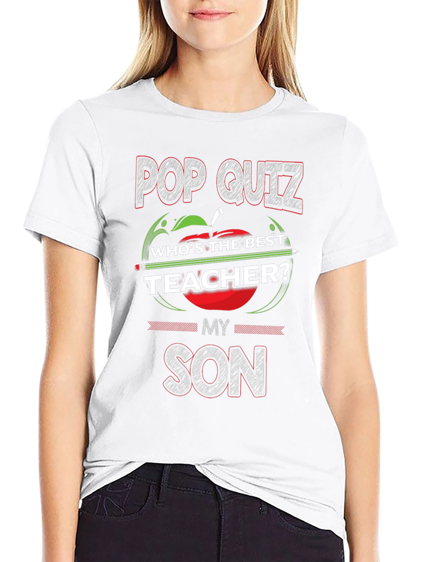 Pop Quiz Teacher My Son T-Shirt