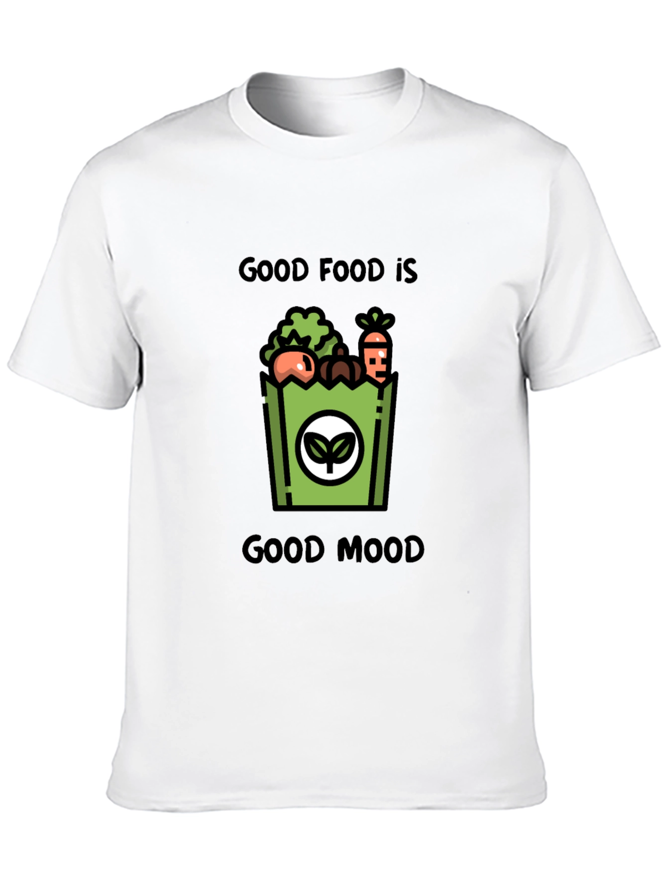 Good Food Good Mood Graphic T-Shirt