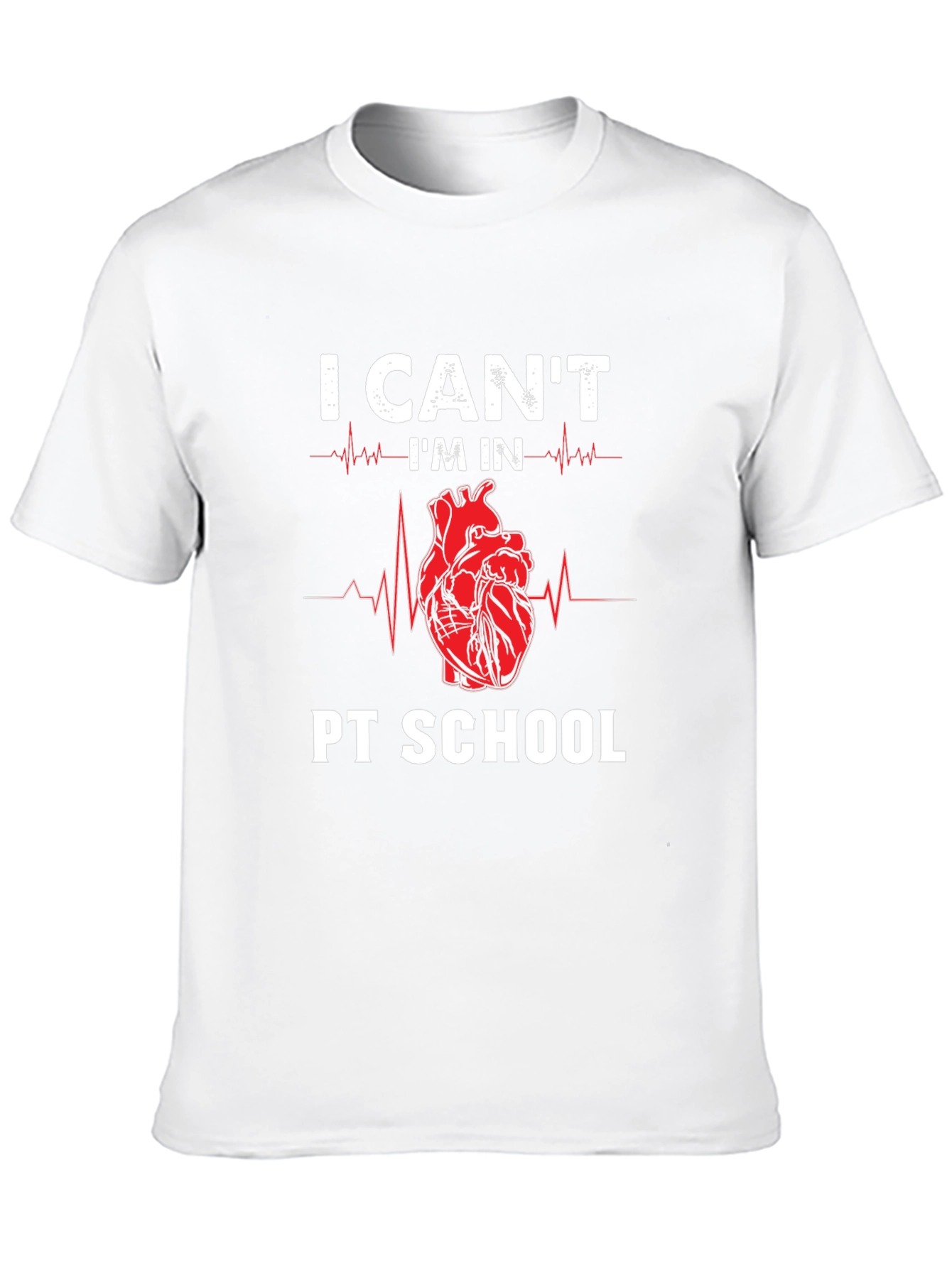 PT School Heartbeat T-Shirt - Physical Therapy Student Tee
