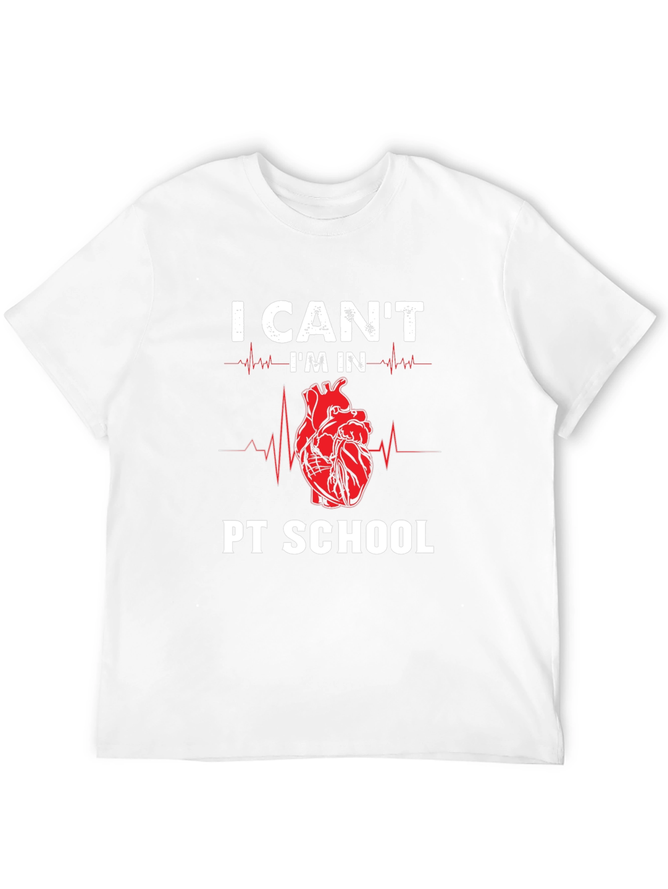 PT School Heartbeat T-Shirt - Physical Therapy Student Tee