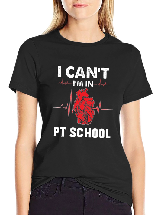 PT School Heartbeat T-Shirt - Physical Therapy Student Tee