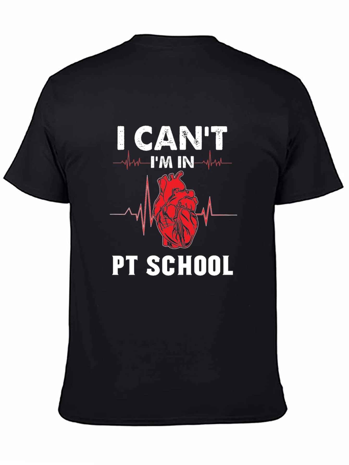 PT School Heartbeat T-Shirt - Physical Therapy Student Tee