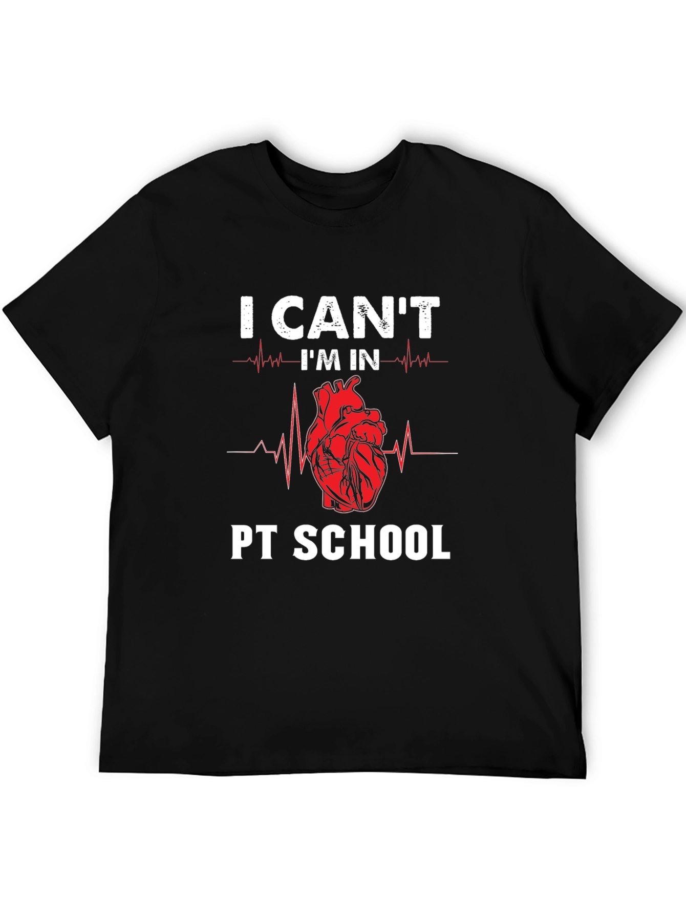 PT School Heartbeat T-Shirt - Physical Therapy Student Tee