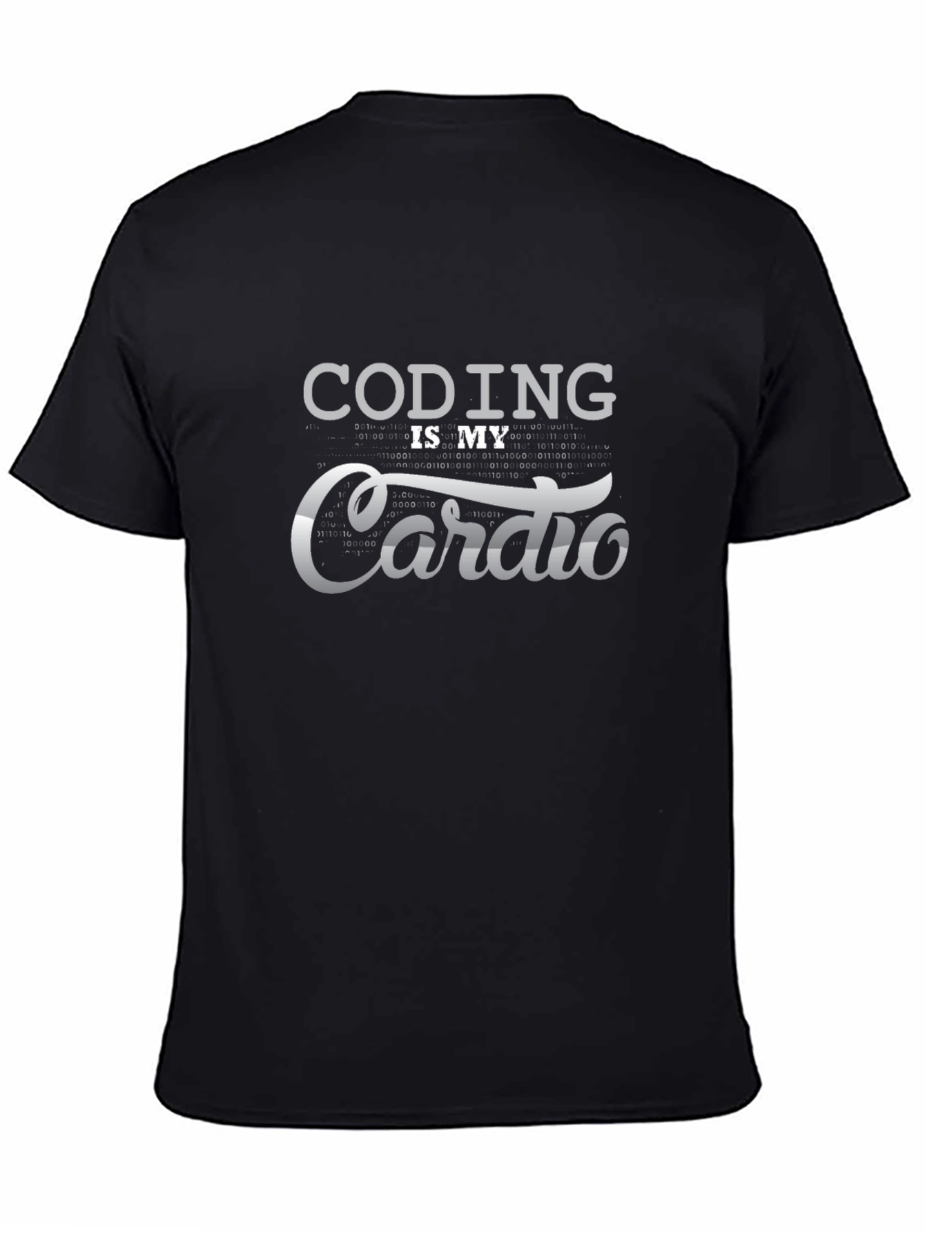 Coding is My Cardio Black T-Shirt