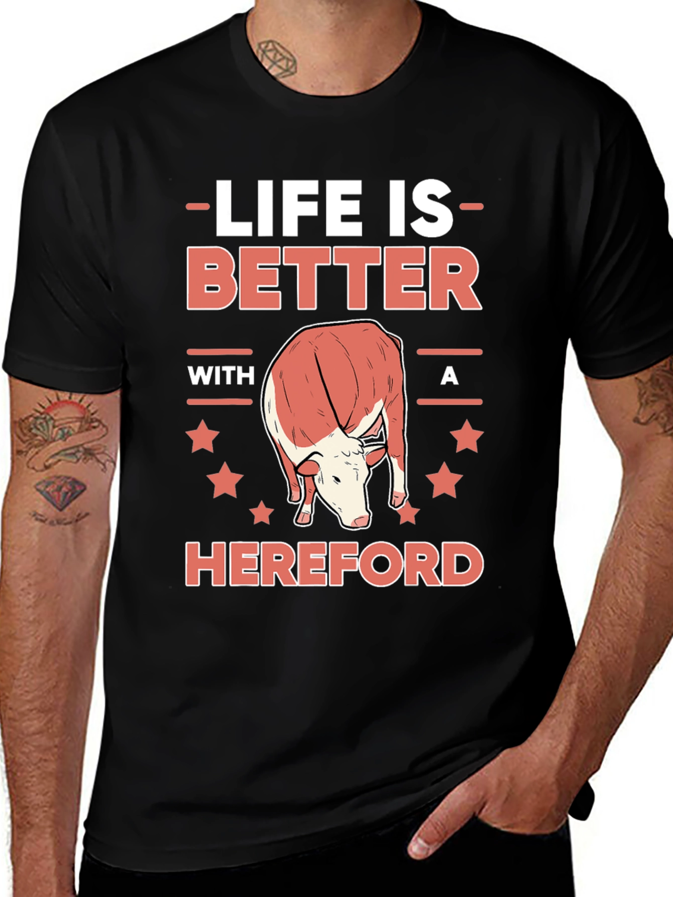 Life is Better with a Hereford T-Shirt