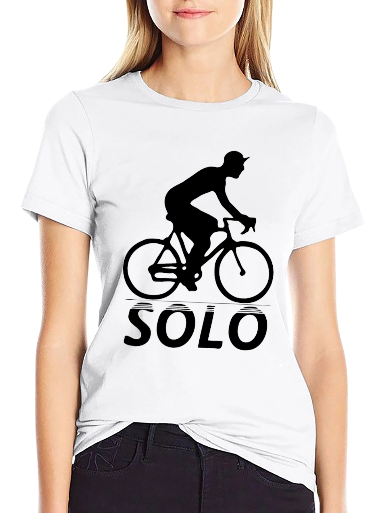 Solo Cyclist Graphic T-Shirt - Black
