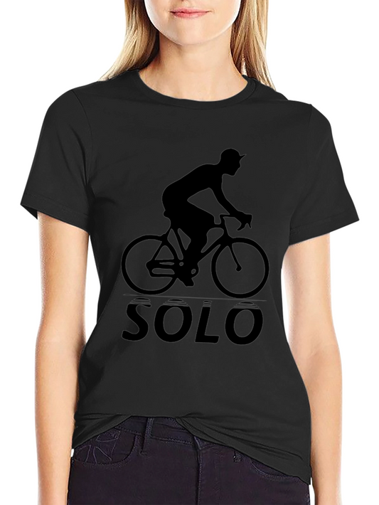 Solo Cyclist Graphic T-Shirt - Black