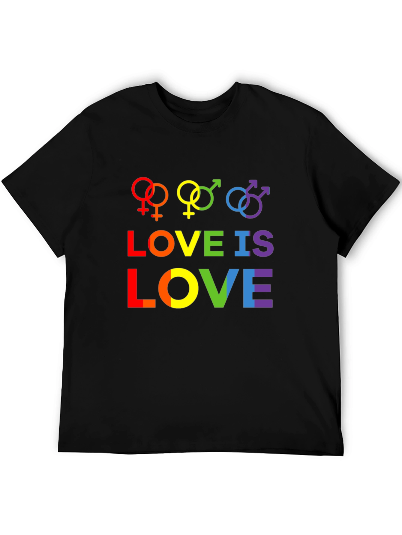 Love is Love Rainbow Graphic Tee - Pride Shirt