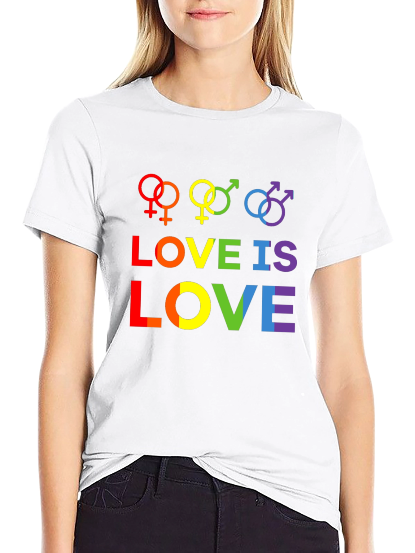 Love is Love Rainbow Graphic Tee - Pride Shirt