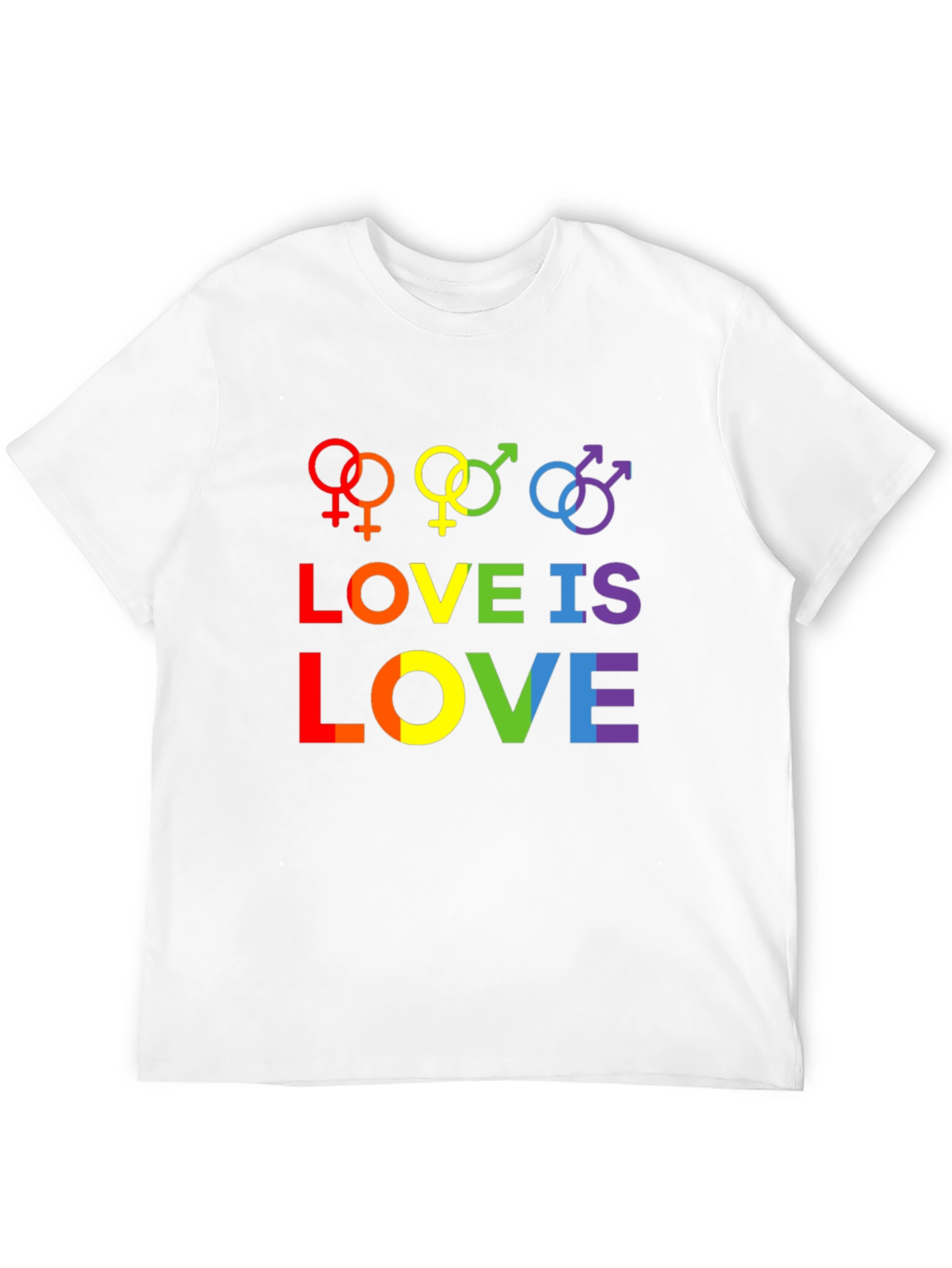 Love is Love Rainbow Graphic Tee - Pride Shirt