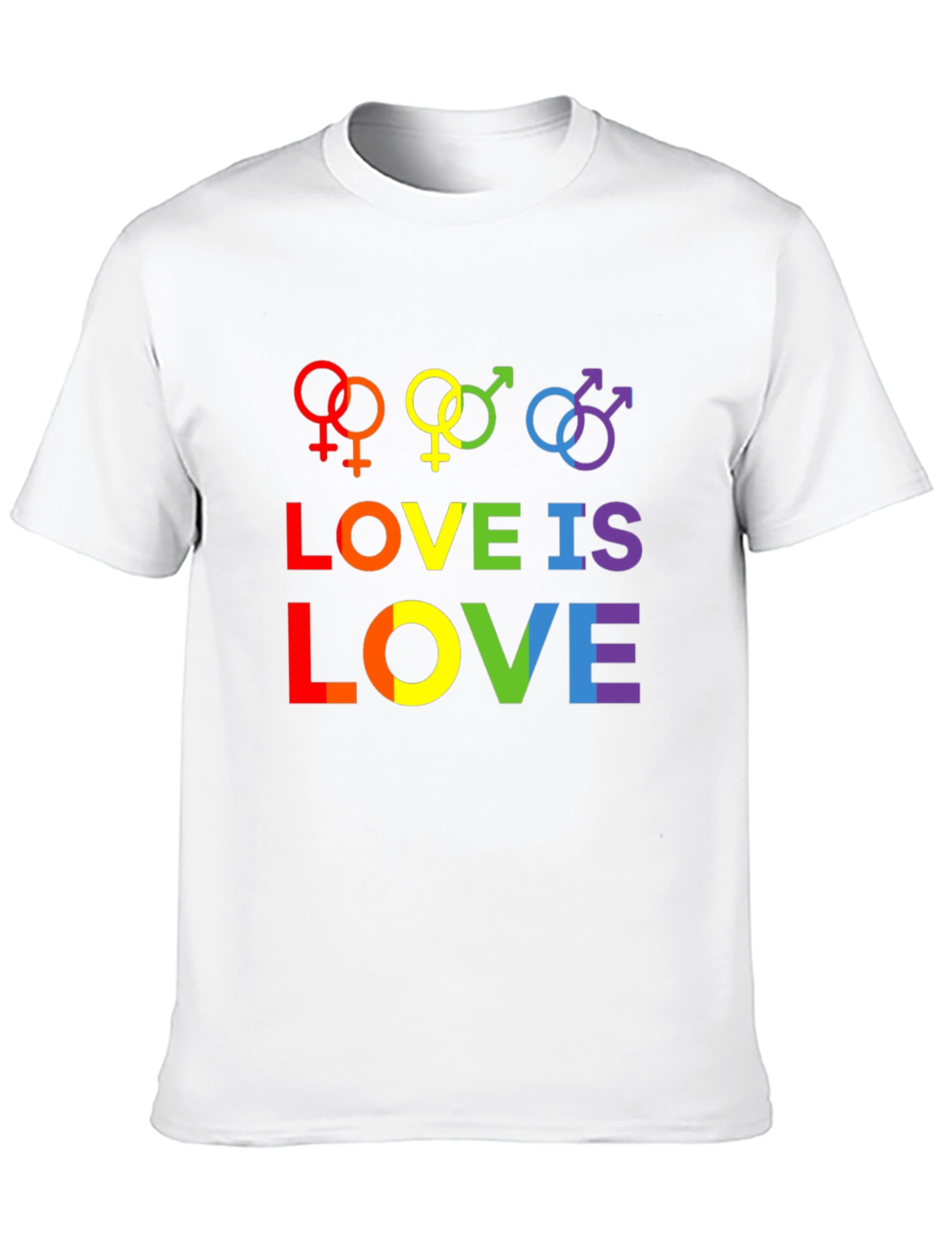 Love is Love Rainbow Graphic Tee - Pride Shirt