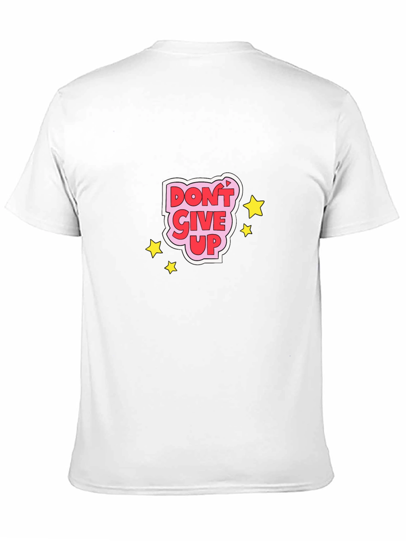 Dont Give Up Graphic Tee - Motivational Black T-Shirt