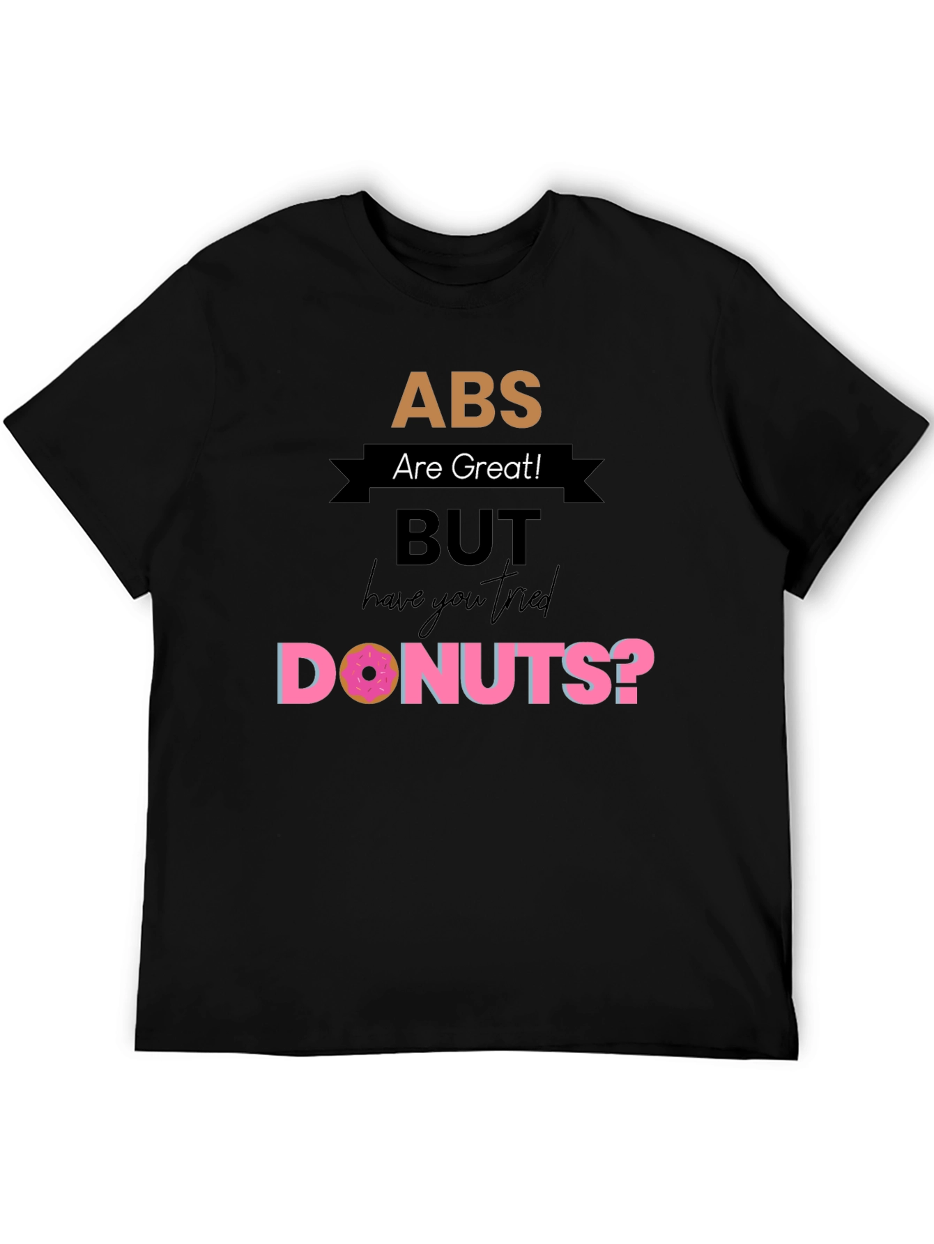 ABS Donuts Graphic Tee - Mens Casual T-Shirt