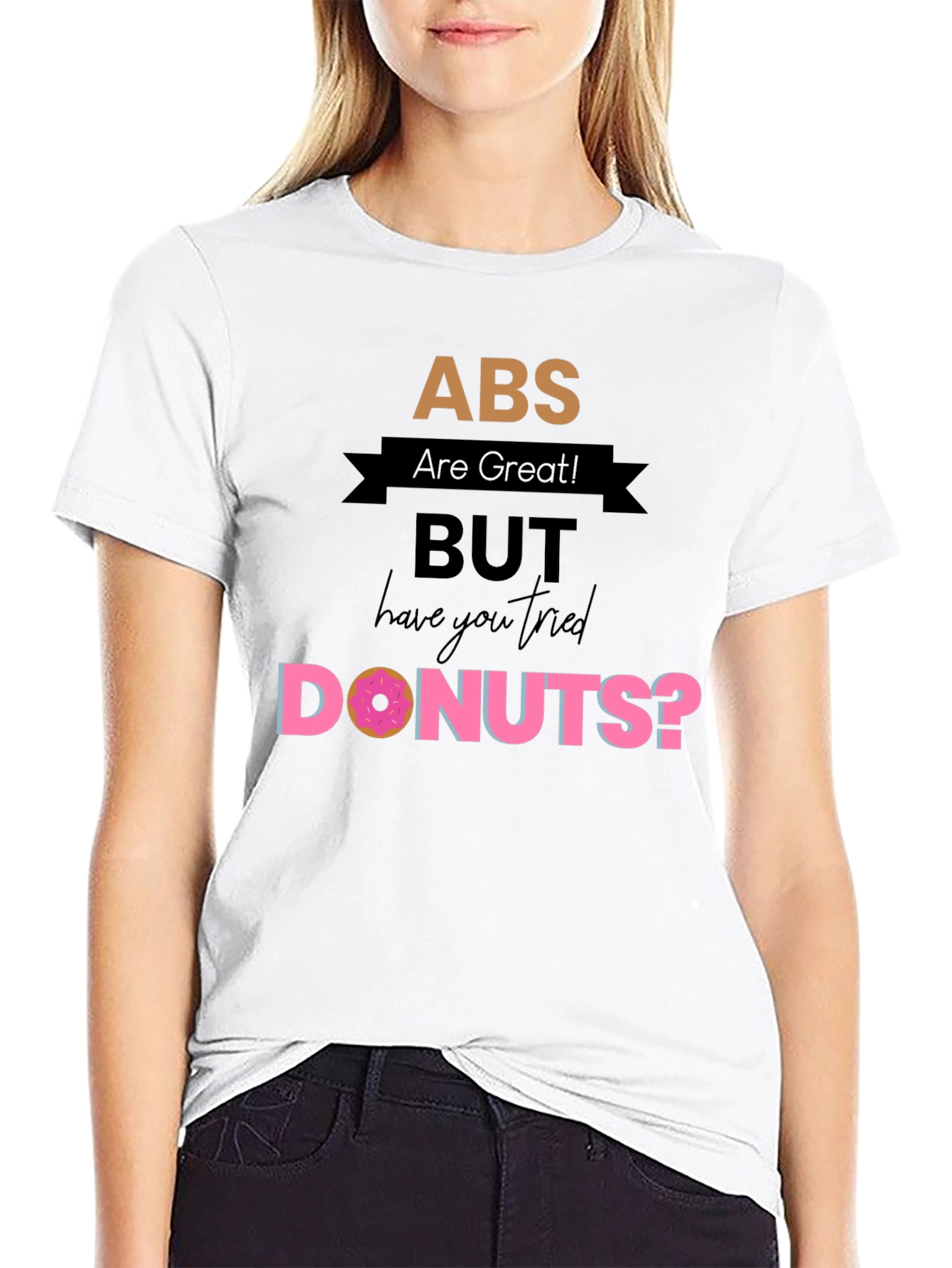 ABS Donuts Graphic Tee - Mens Casual T-Shirt