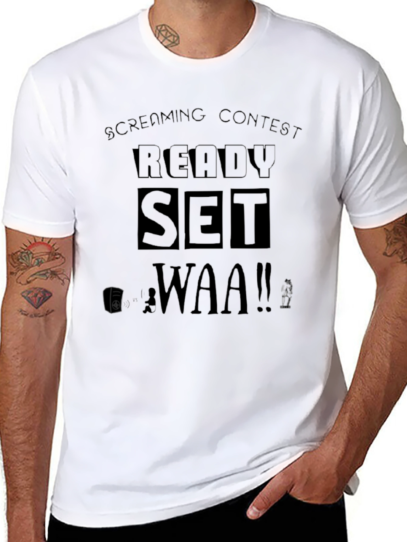 Screaming Contest T-Shirt - Ready Set WAA!