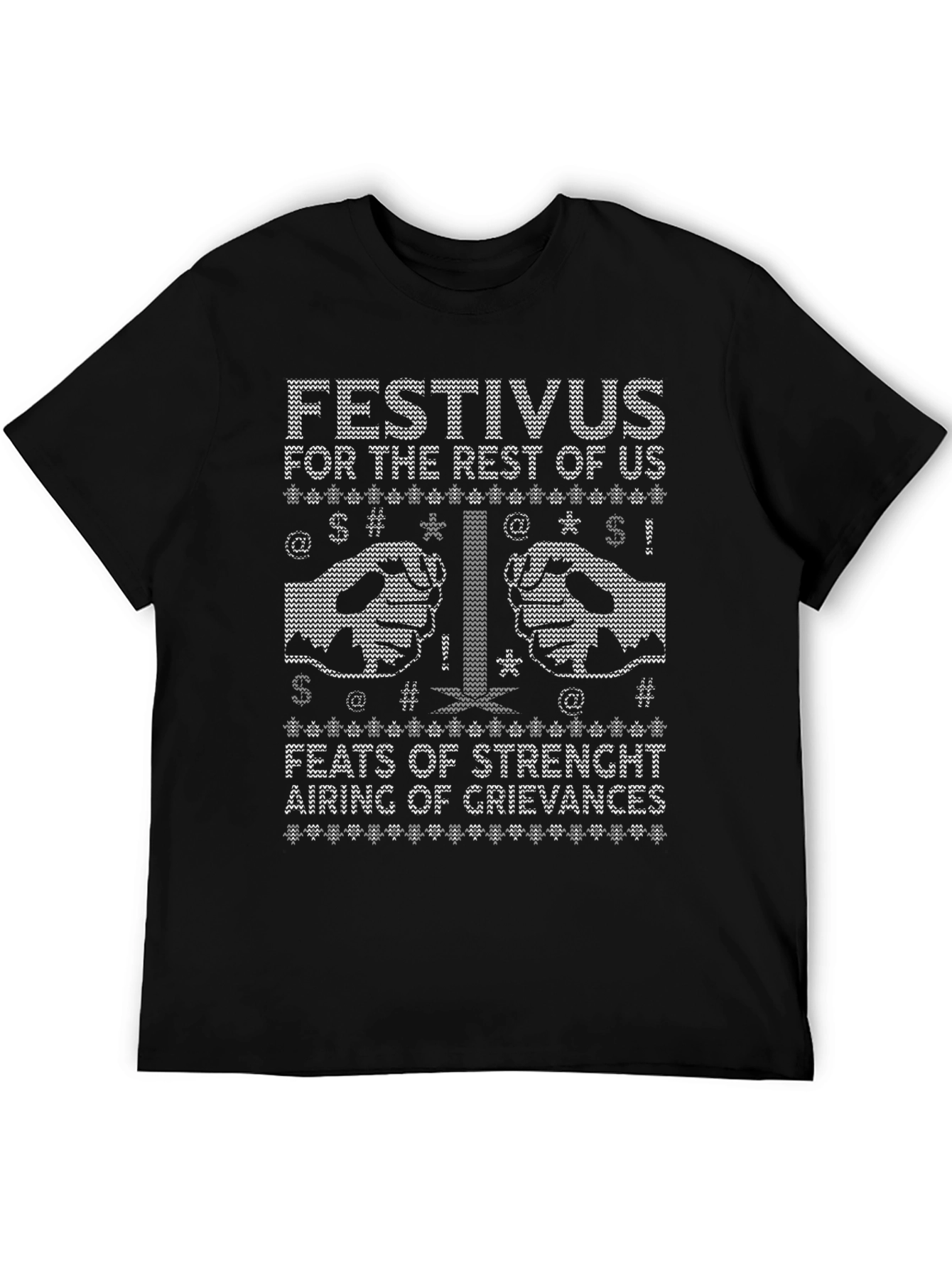 Festivus Ugly Christmas Sweater Style T-Shirt