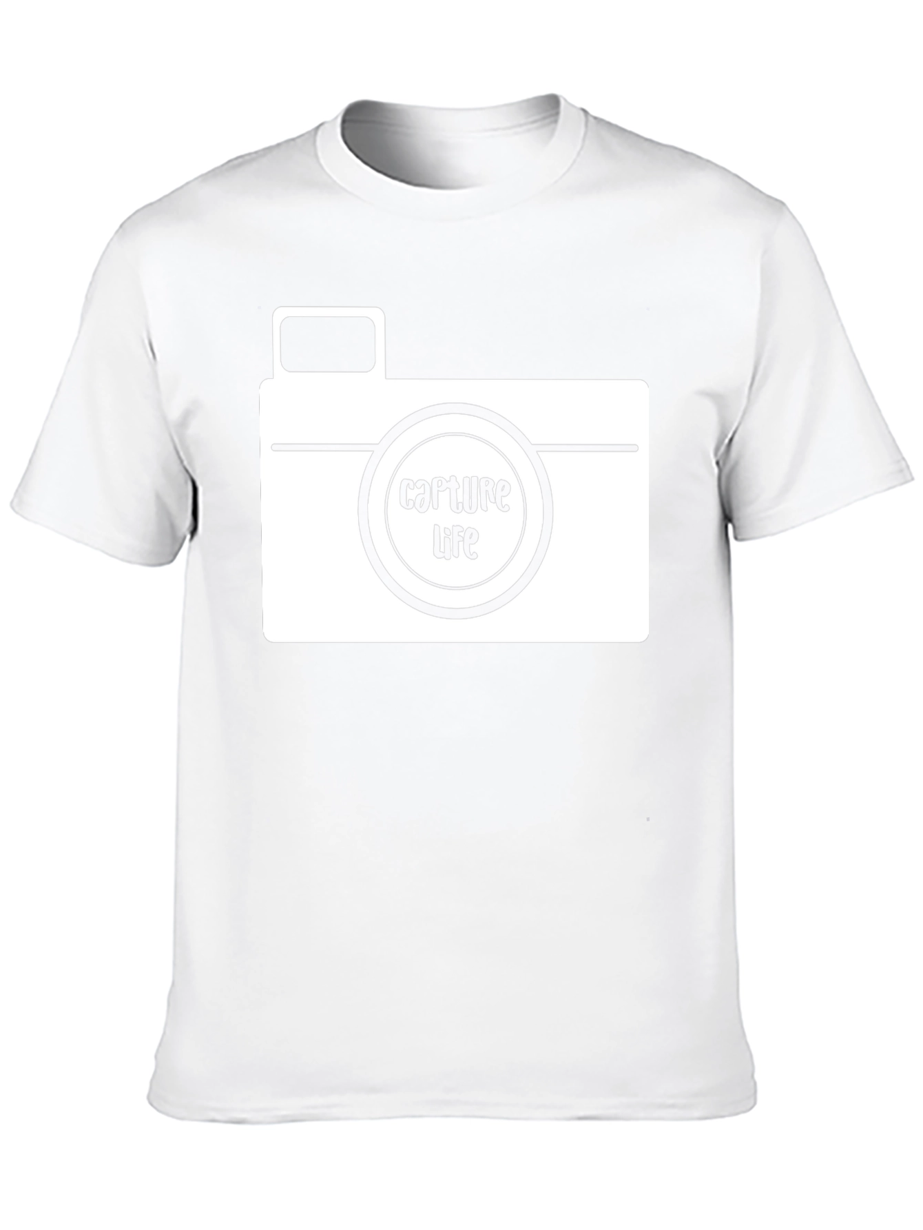 Capture Life Camera Graphic Tee - Black