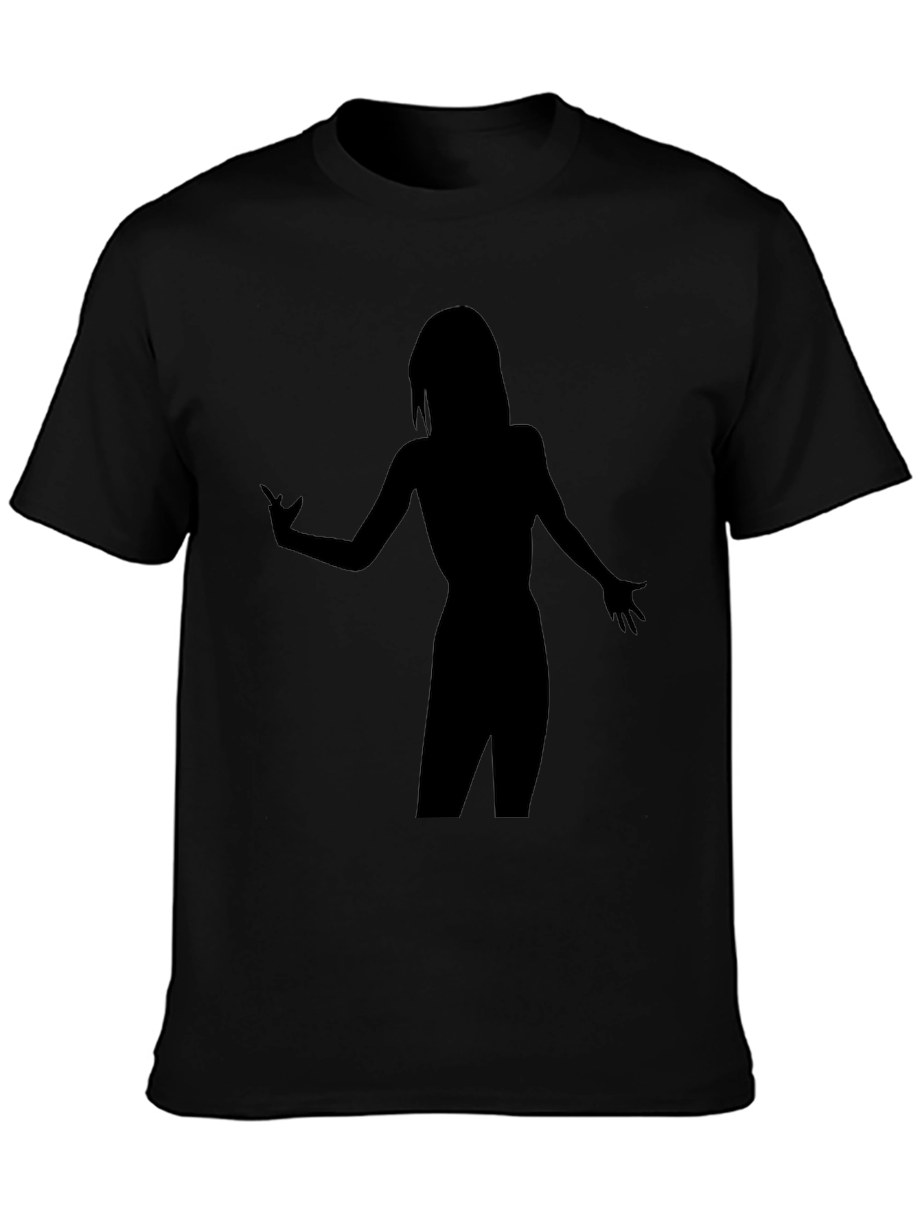 Silhouette Graphic T-Shirt - Stylish Black Tee