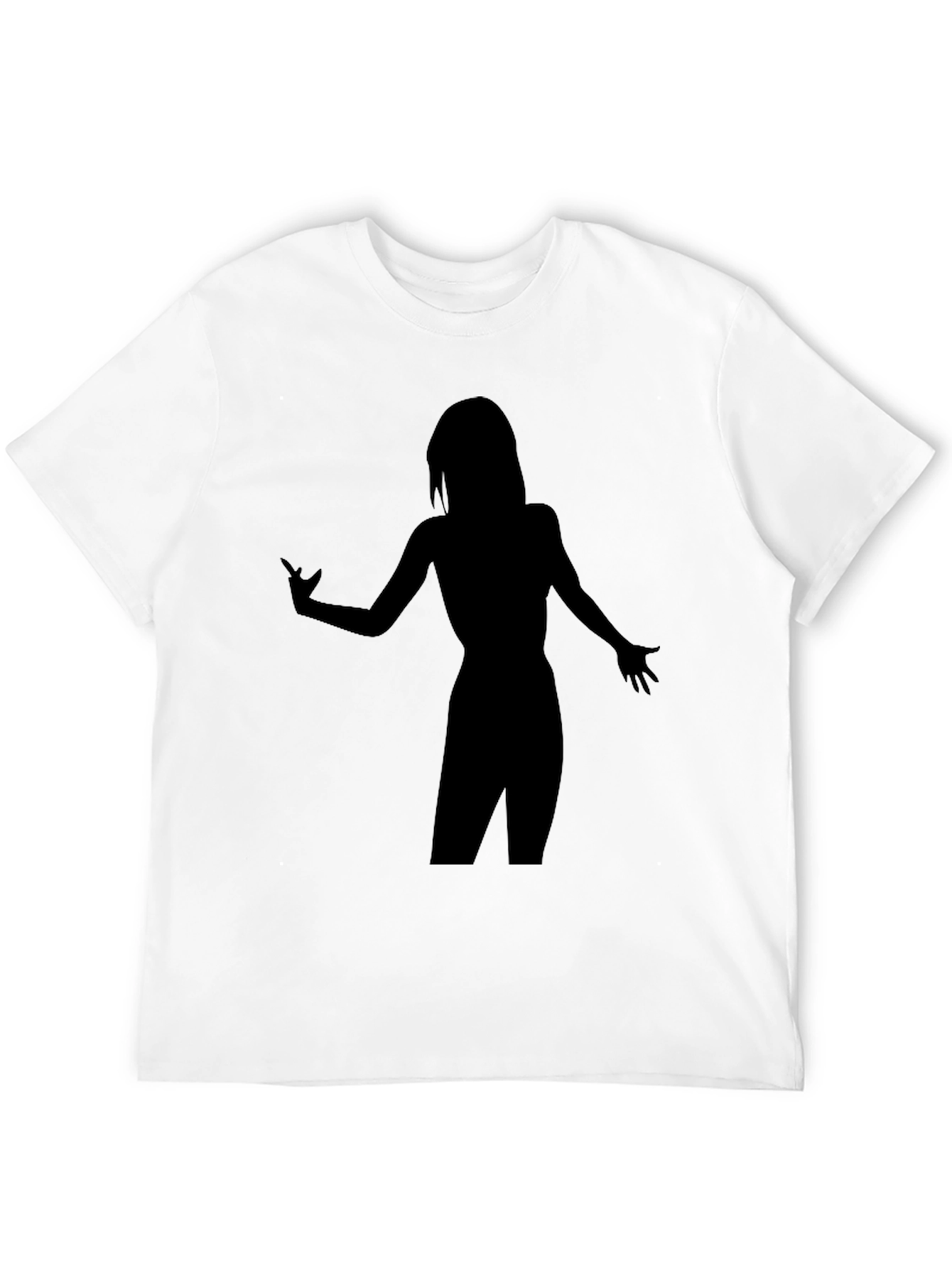 Silhouette Graphic T-Shirt - Stylish Black Tee