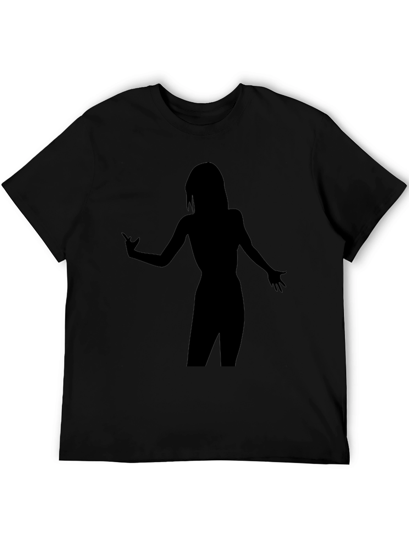 Silhouette Graphic T-Shirt - Stylish Black Tee