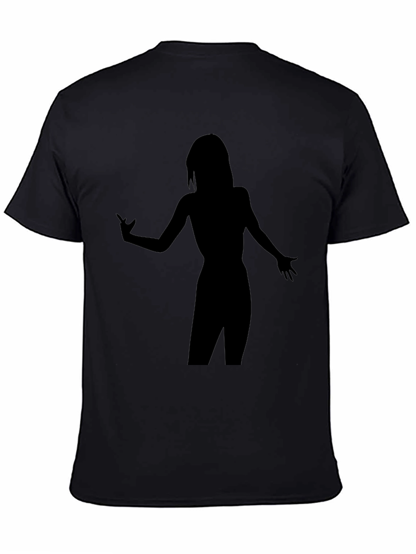 Silhouette Graphic T-Shirt - Stylish Black Tee