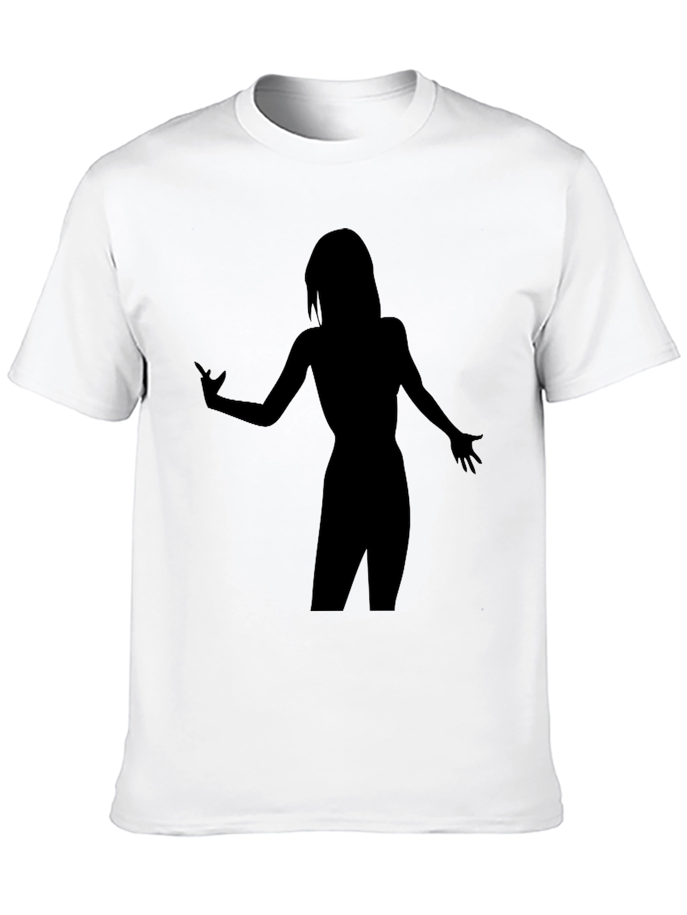 Silhouette Graphic T-Shirt - Stylish Black Tee