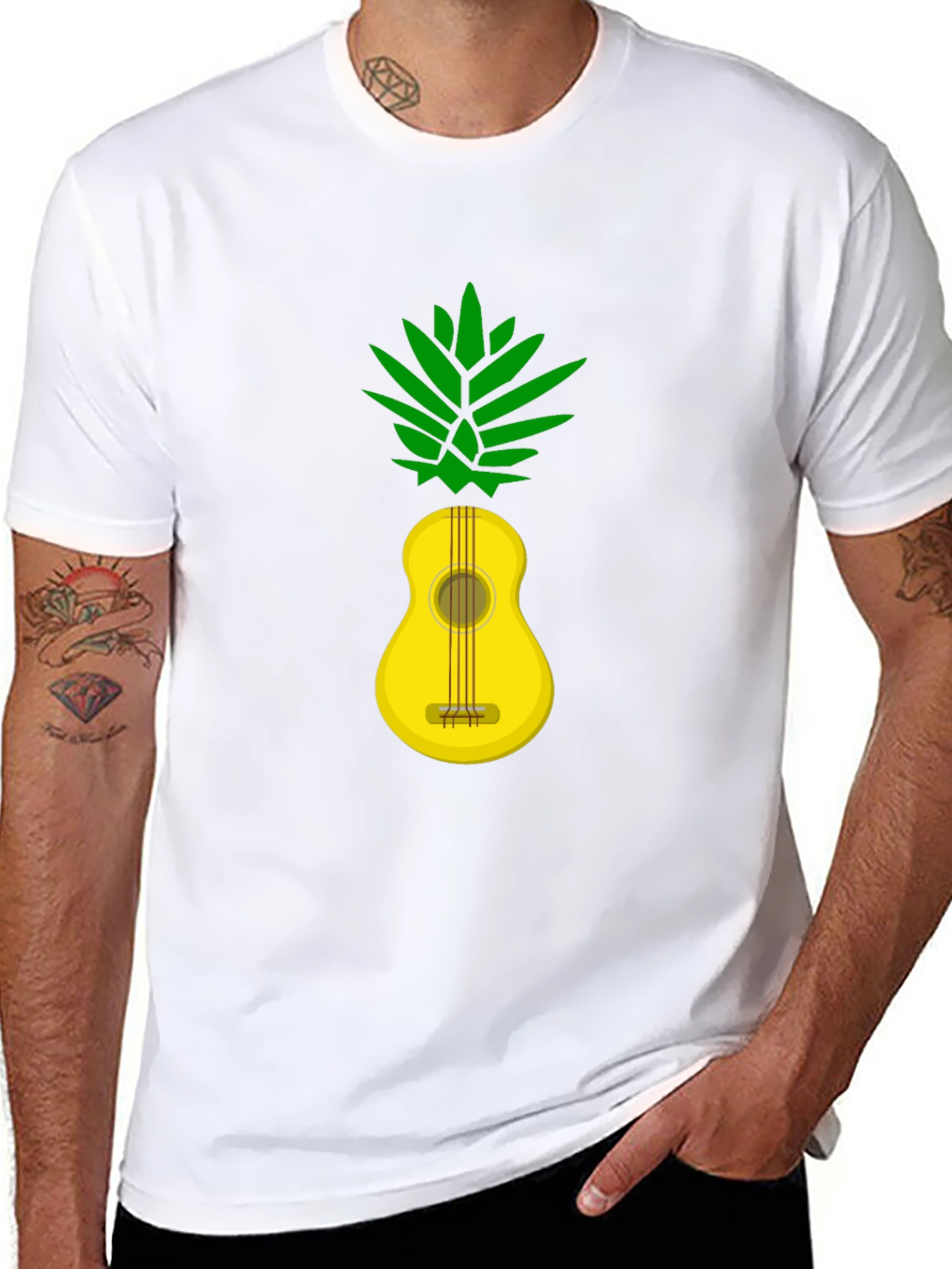 Pineapple Guitar Graphic Tee